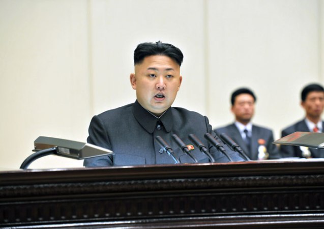 Kim Jong Un spekas during the last day of the 4th Meeting Party Cell Secretaries on 29 January 2013 in Pyongyang (Photo: Rodong Sinmun)