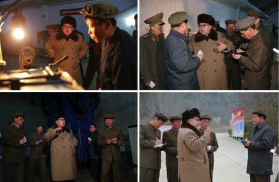 Kim Jong Un visits the Tonghu'ngsan Machine Plant in Hamhu'ng, South Hamgyo'ng Province (Photos: Rodong Sinmun/KCNA).